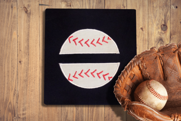 Baseball or Softball Split Applique