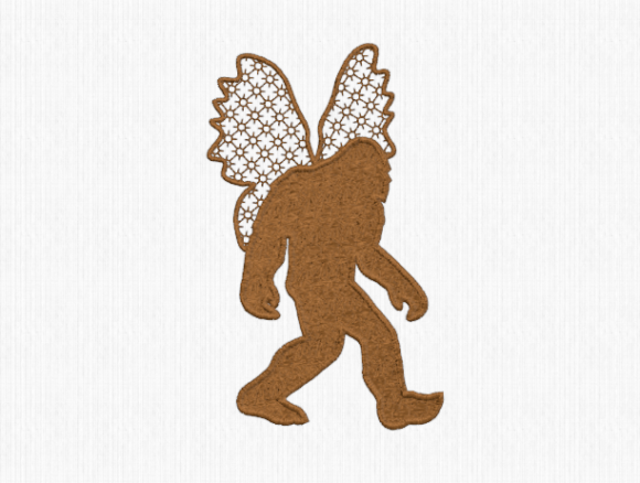 Bigfoot with Butterfly Wings