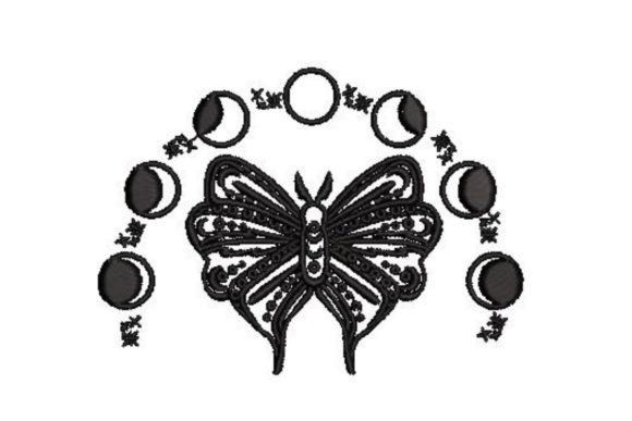 Butterfly with Moon Phases