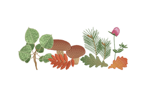 Fall Forest Horizontal Border