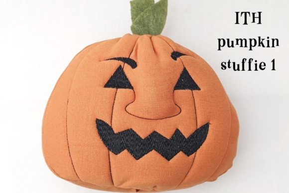 ITH Pumpkin Stuffie Face