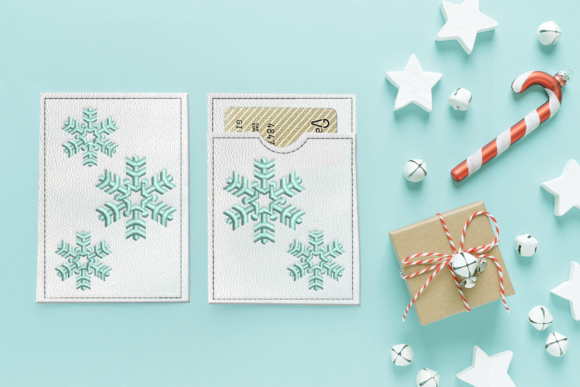 ITH Snowflake Gift Card Holder Applique