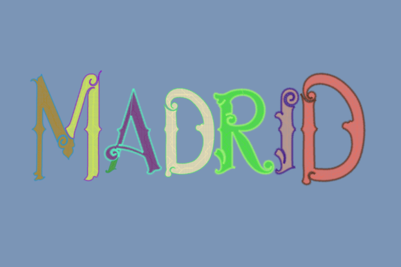 Madrid Victorian Vintage Lettering