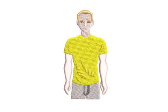 Person Wearing a Yellow T-shirt