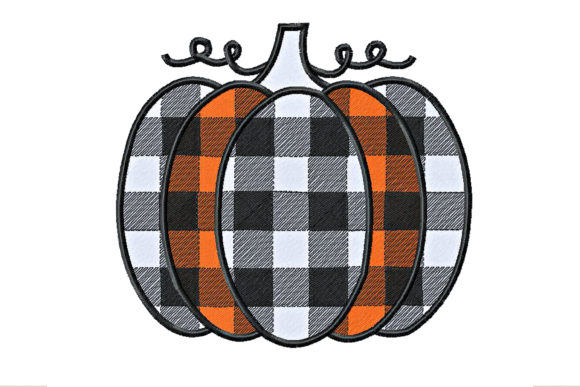 Plaid Pumpkin for Halloween