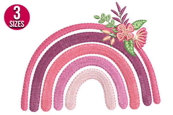 Rainbow with Flowers