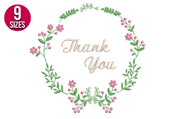 Thank You Floral Wreath