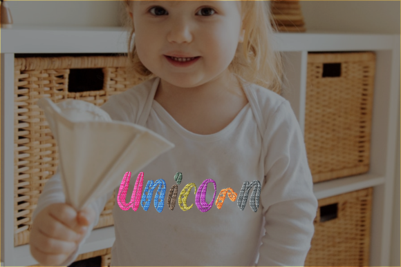 Unicorn Tribal Lettering